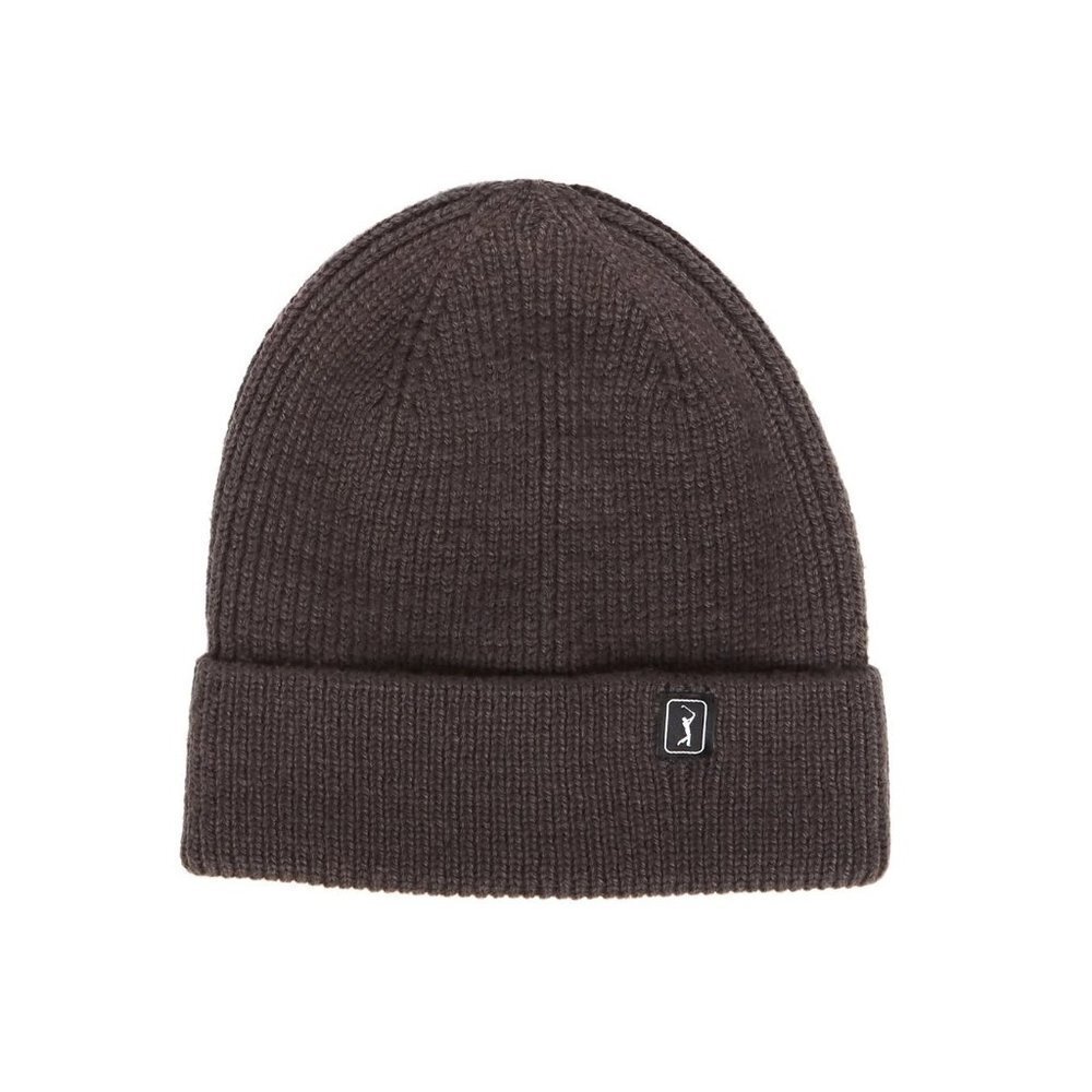 NWT PGA TOUR Men's Recycled Poly Beanie Hat Color‎ ASPHALT Size OS